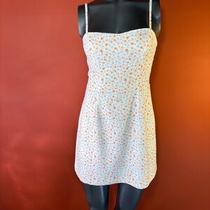 French Connection White Floral Mini Dress